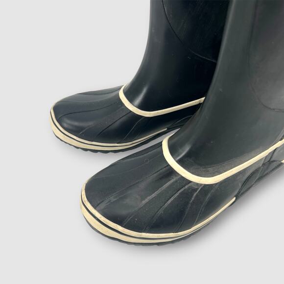 Sorel Sorellington Tall Slip On Rain Boots Women’s Size 7 Black Waterproof - Picture 5 of 8